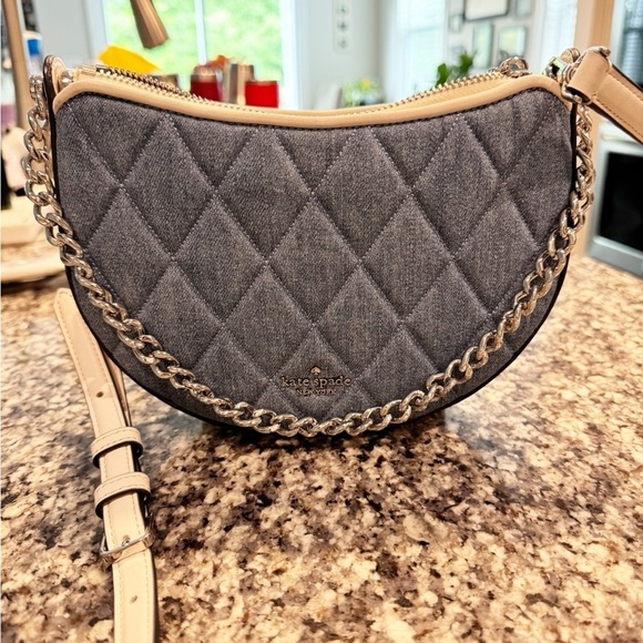 Kate Spade Carey Denim Zip Top Crossbody - Picture 5 of 14